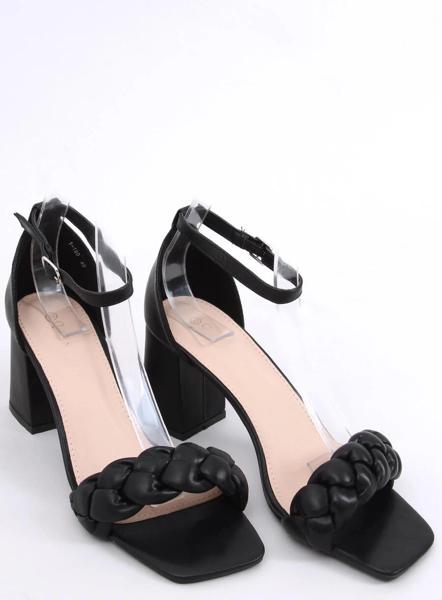 Sandałki na obcasie DENISE BLACK - obrazek 5