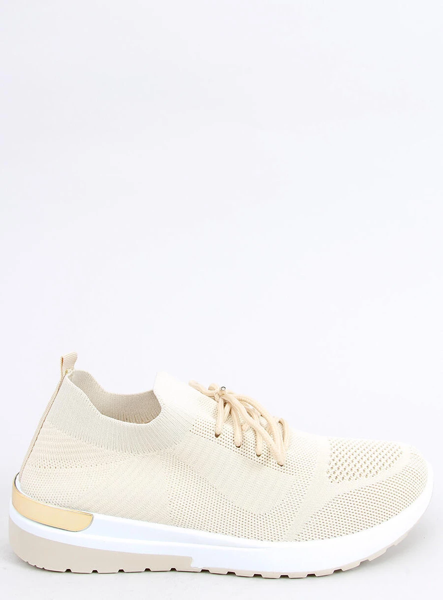 Buty sportowe skarpetkowe WELO BEIGE - obrazek 5