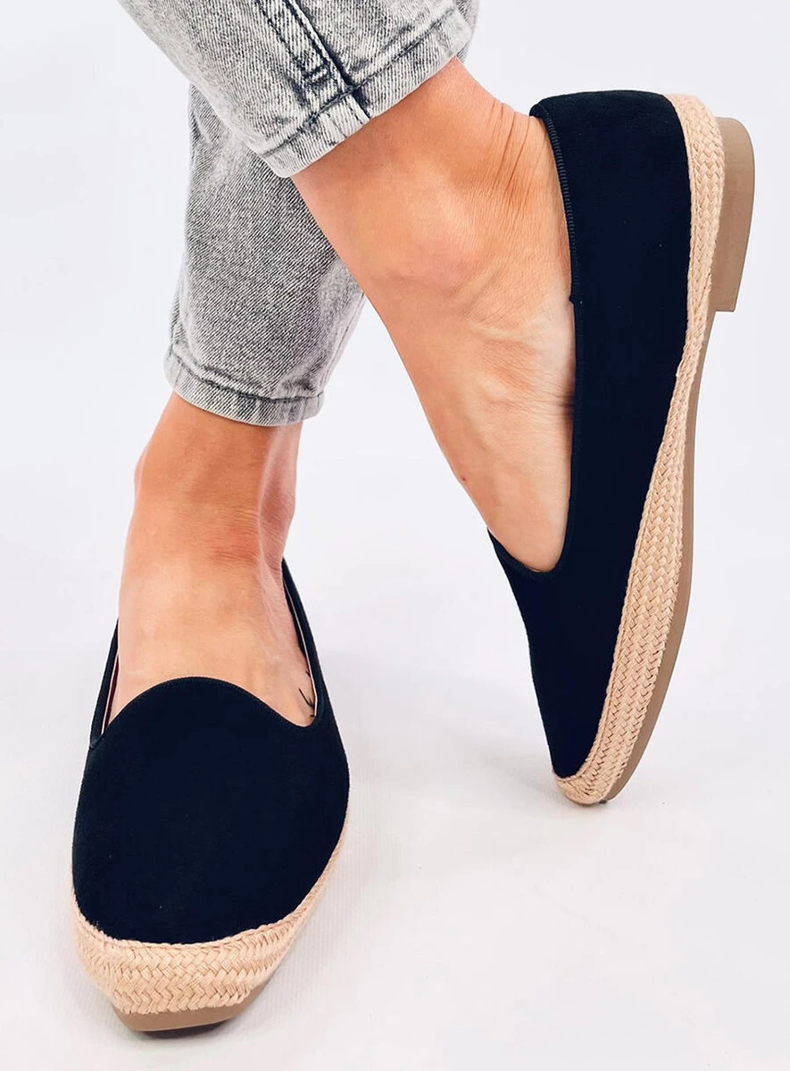 Baleriny espadryle damskie BALLOT BLACK - obrazek 4