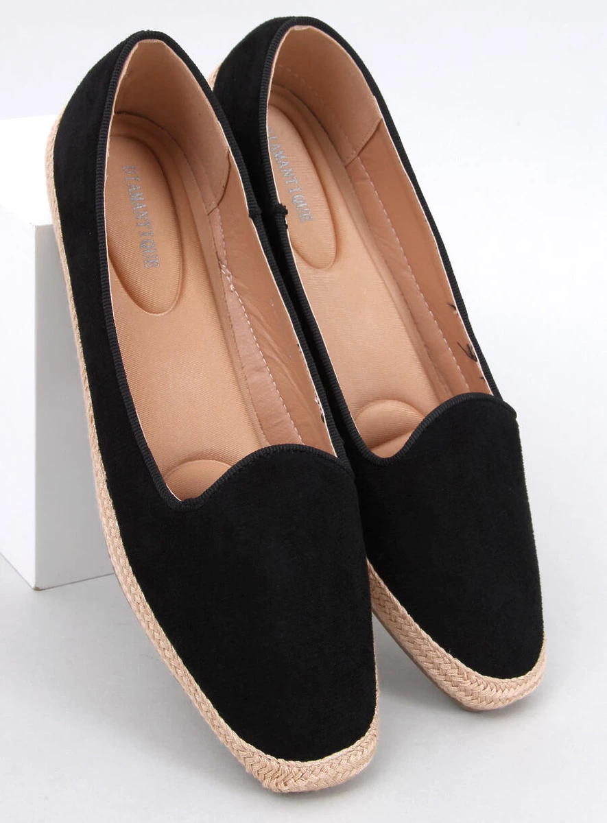 Baleriny espadryle damskie BALLOT BLACK - obrazek 3
