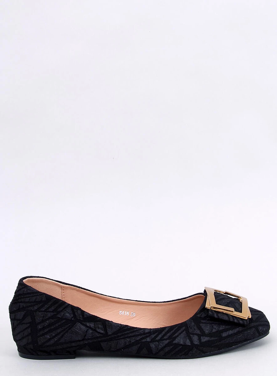 Baleriny z klamerką ELLS BLACK - obrazek 4