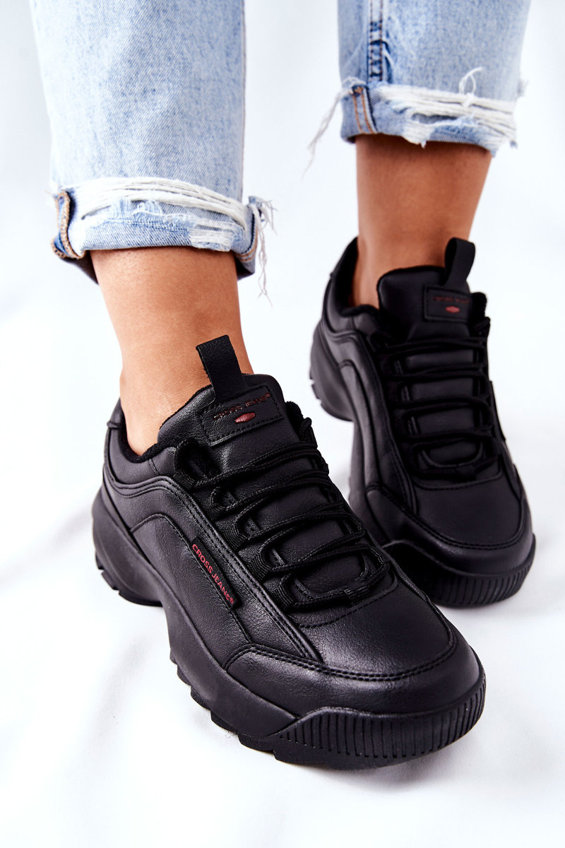 Sportowe Buty Cross Jeans Czarne EE2R4134C - obrazek 4