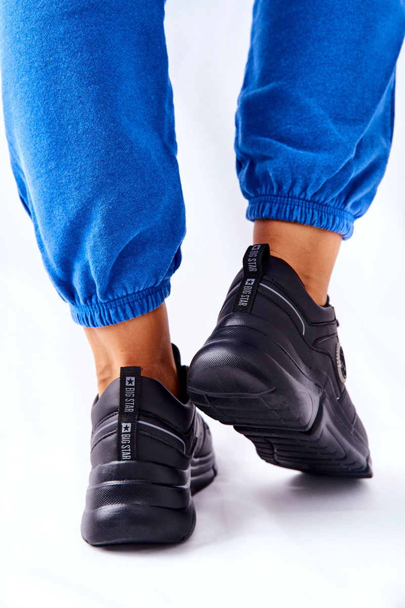 Sportowe Buty Na Platformie Big Star II274313 Czarne - obrazek 5