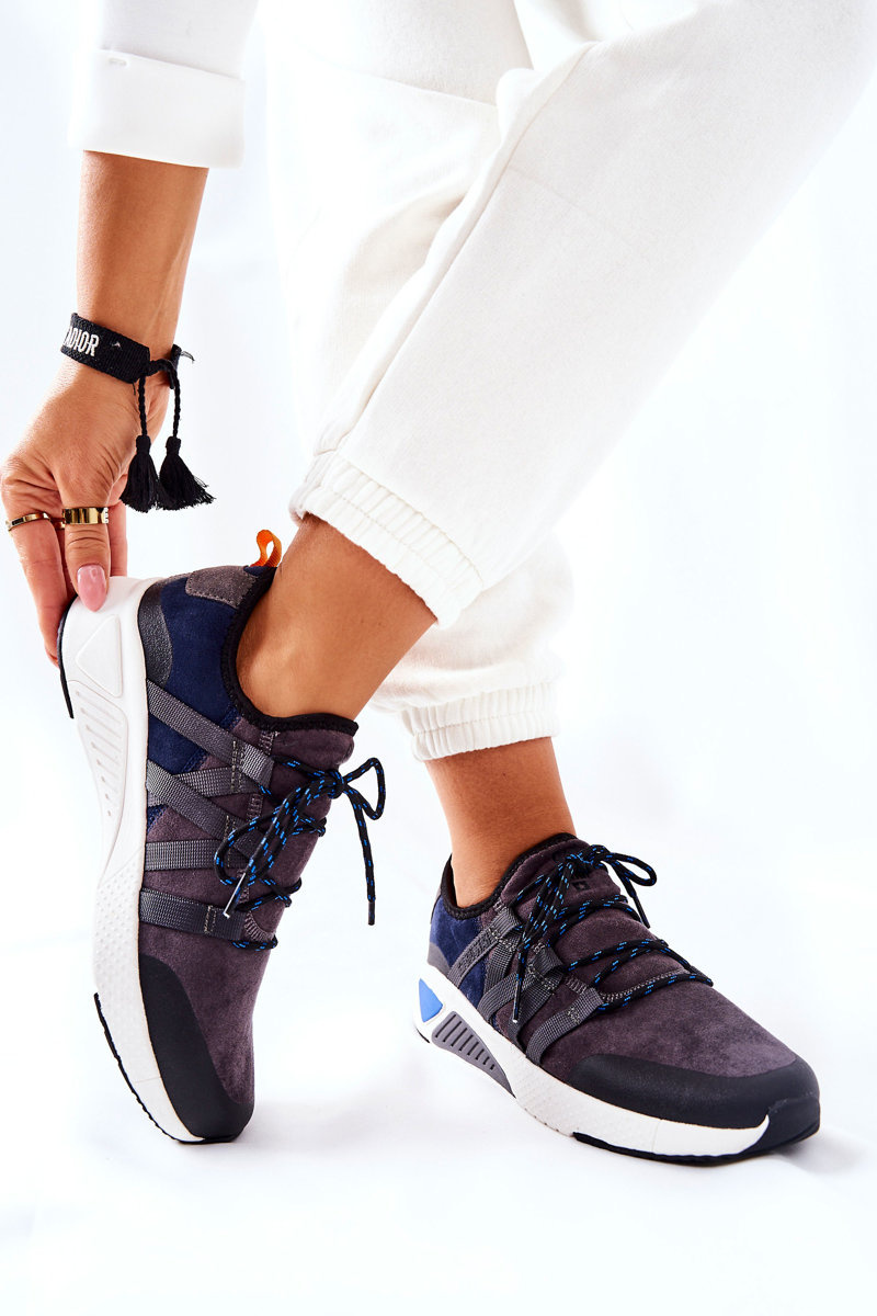 Sportowe Buty Memory Foam Big Star II274309 Granatowe - obrazek 7