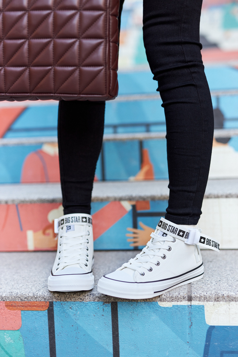 Wysokie Ocieplane Trampki Big Star GG274027 Białe - obrazek 11