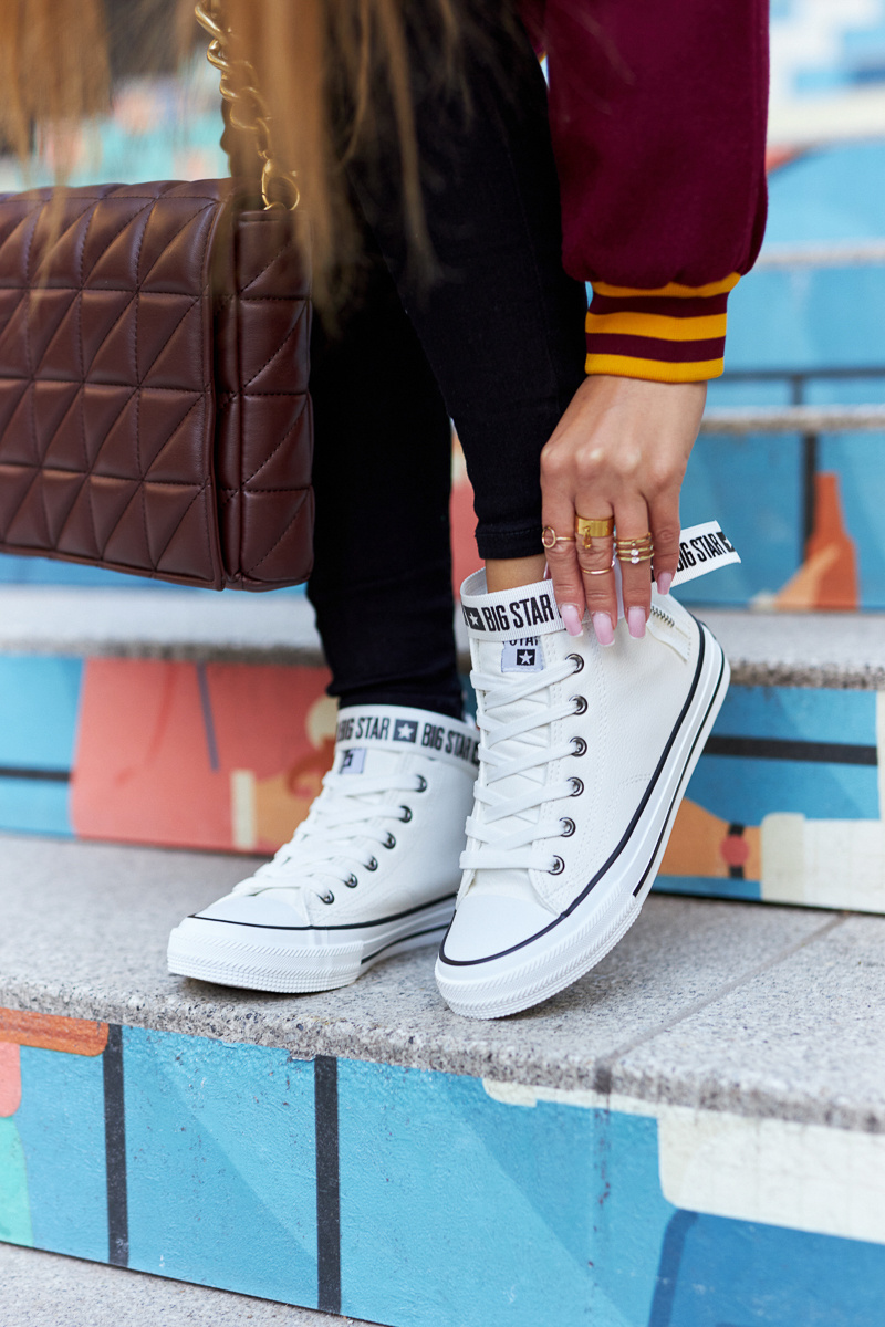 Wysokie Ocieplane Trampki Big Star GG274027 Białe - obrazek 8