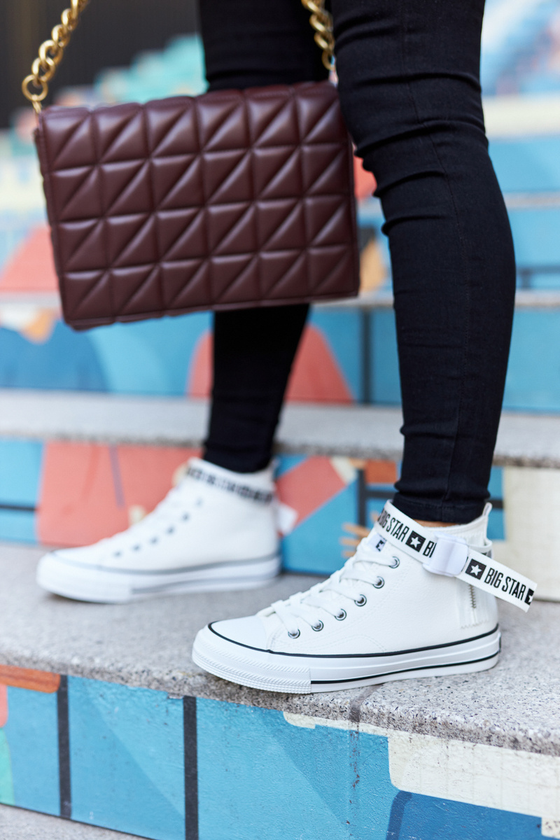 Wysokie Ocieplane Trampki Big Star GG274027 Białe - obrazek 6