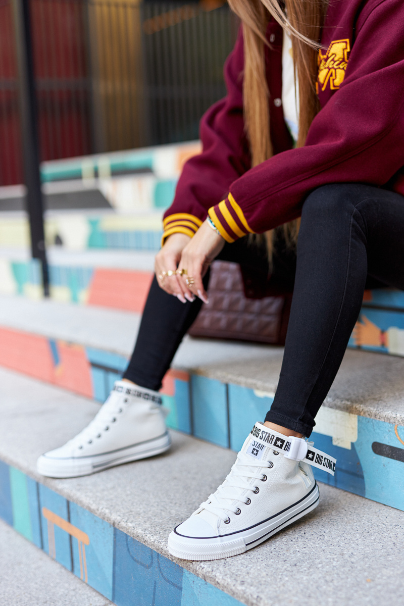 Wysokie Ocieplane Trampki Big Star GG274027 Białe - obrazek 5