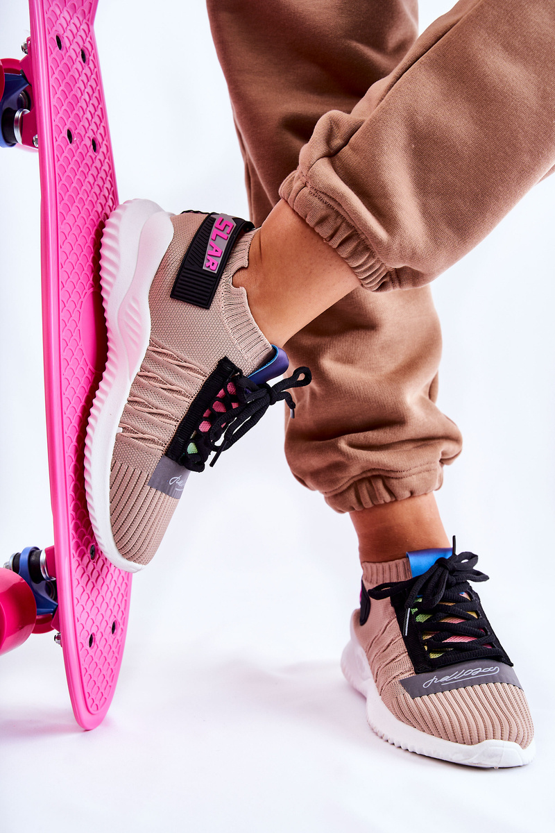 Damskie Wsuwane Sportowe Buty Sneakersy Beżowe Klayra - obrazek 10