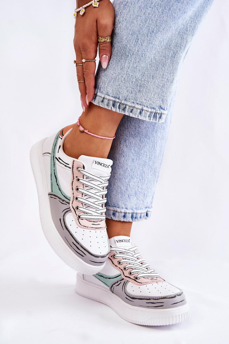 Damskie Niskie Buty Sportowe Multikolor Solveig - obrazek 6