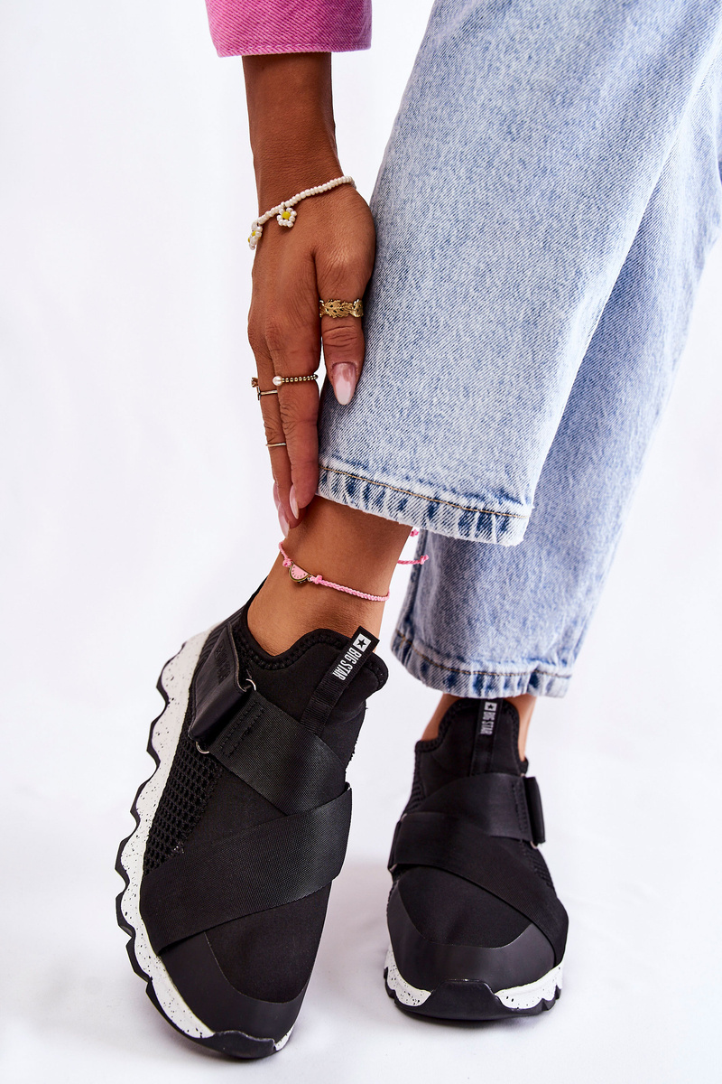 Damskie Sneakersy Big Star KK274547 Czarne - obrazek 2