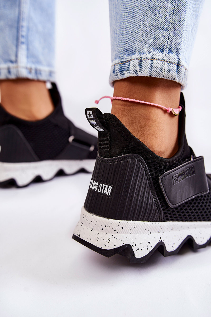Damskie Sneakersy Big Star KK274547 Czarne - obrazek 7