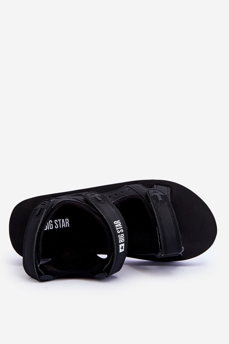 Damskie Sportowe Sandały Na Platformie Big Star LL274789 Czarne - obrazek 5