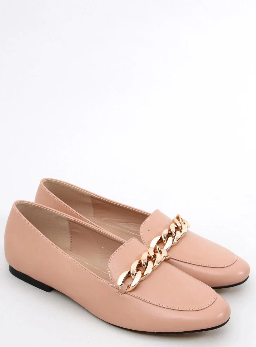 Mokasyny z łańcuchem ADDISON NUDE - obrazek 6