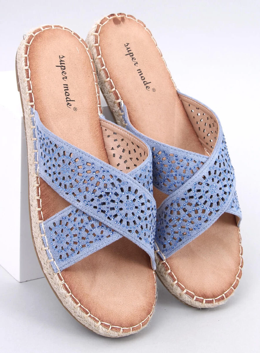 Klapki damskie espadryle BAKOU BLUE - obrazek 5