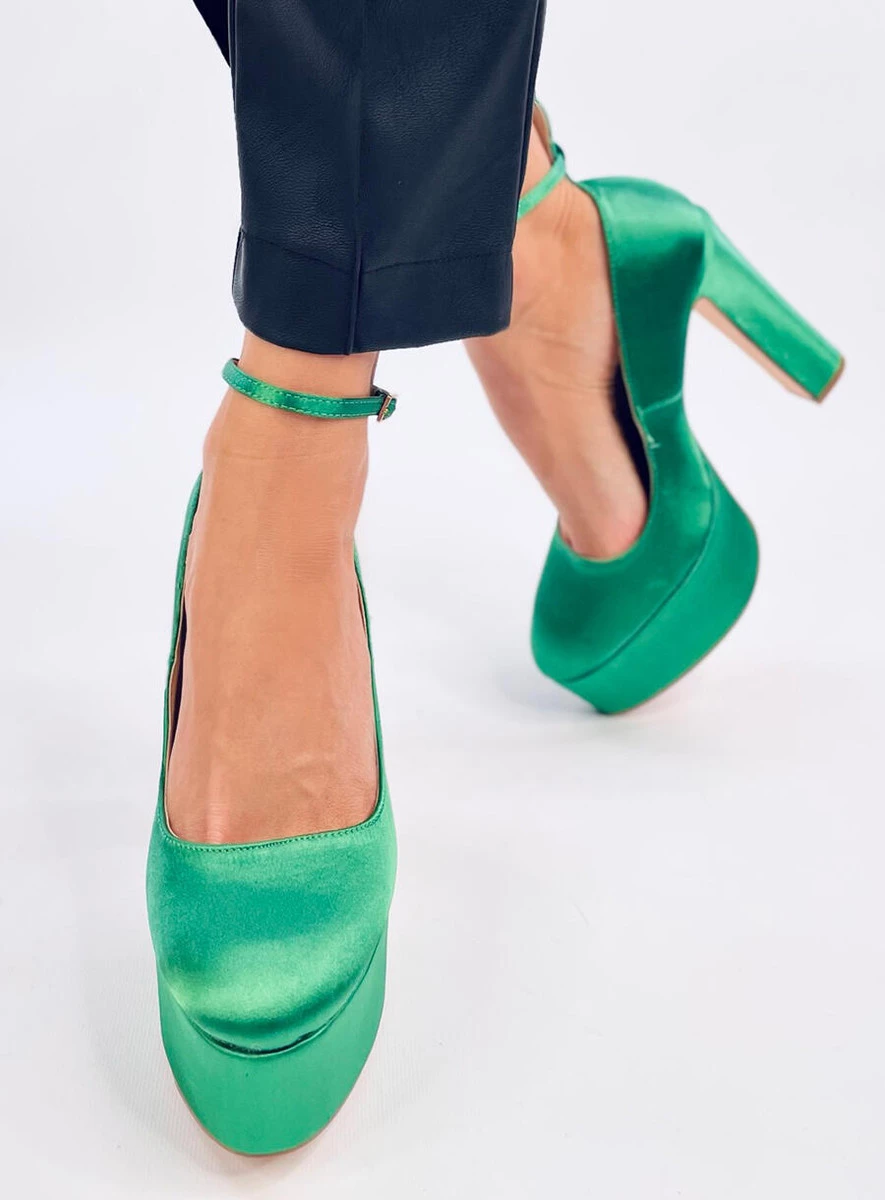 Czółenka na platformie LOREN GREEN - obrazek 2