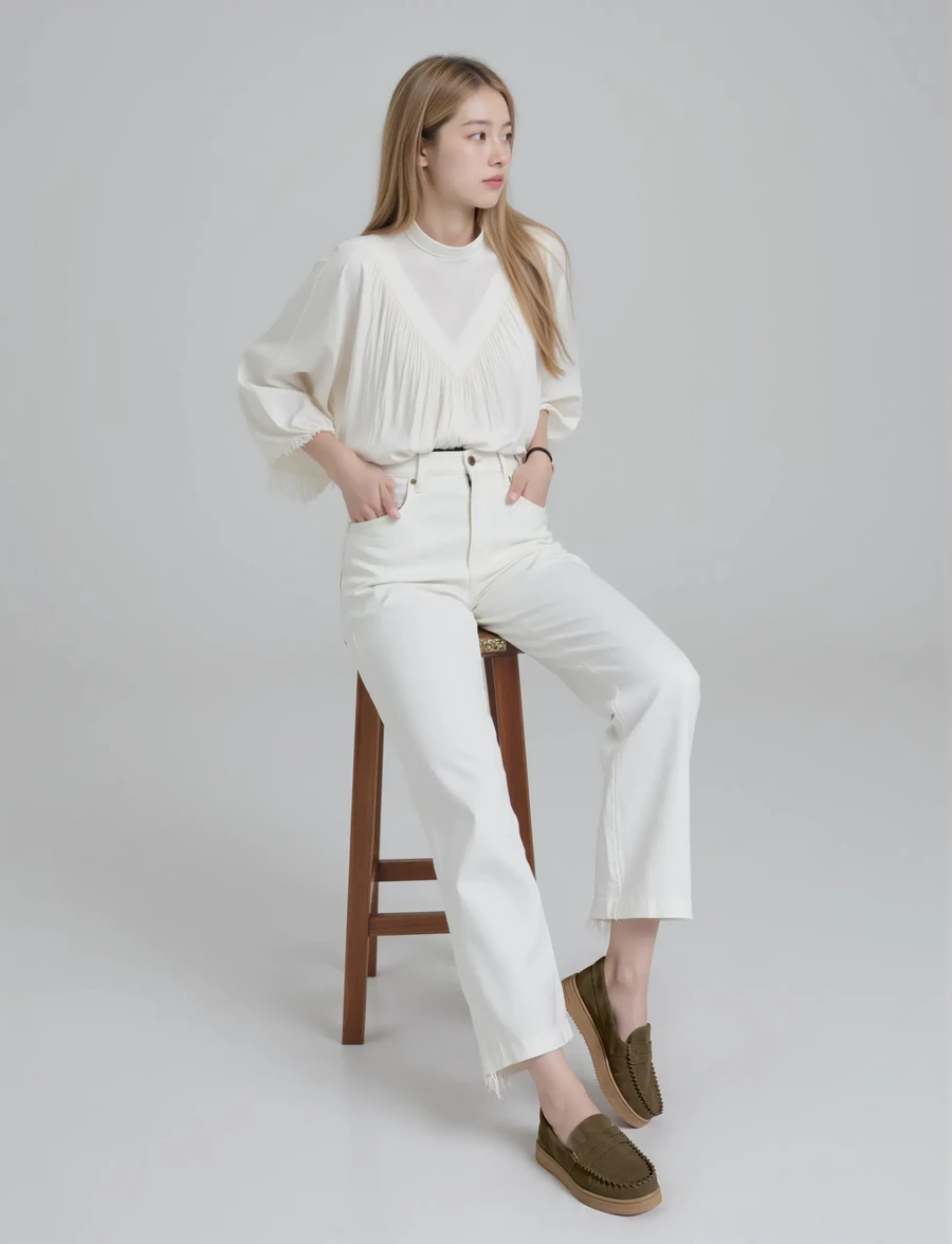 Damskie Mokasyny - Zamszowe Martina GREEN - obrazek 4