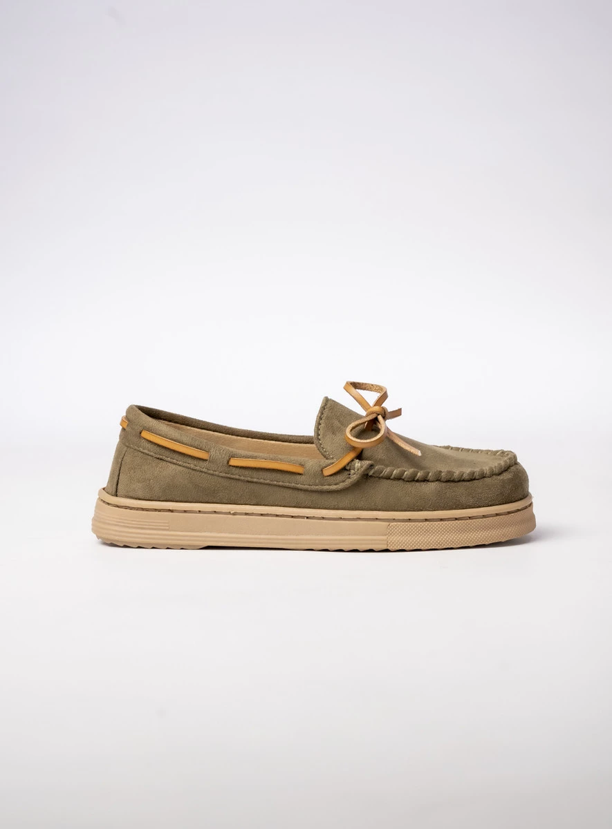 Damskie Mokasyny - Zielone, Zamszowe Lucia GREEN - obrazek 5