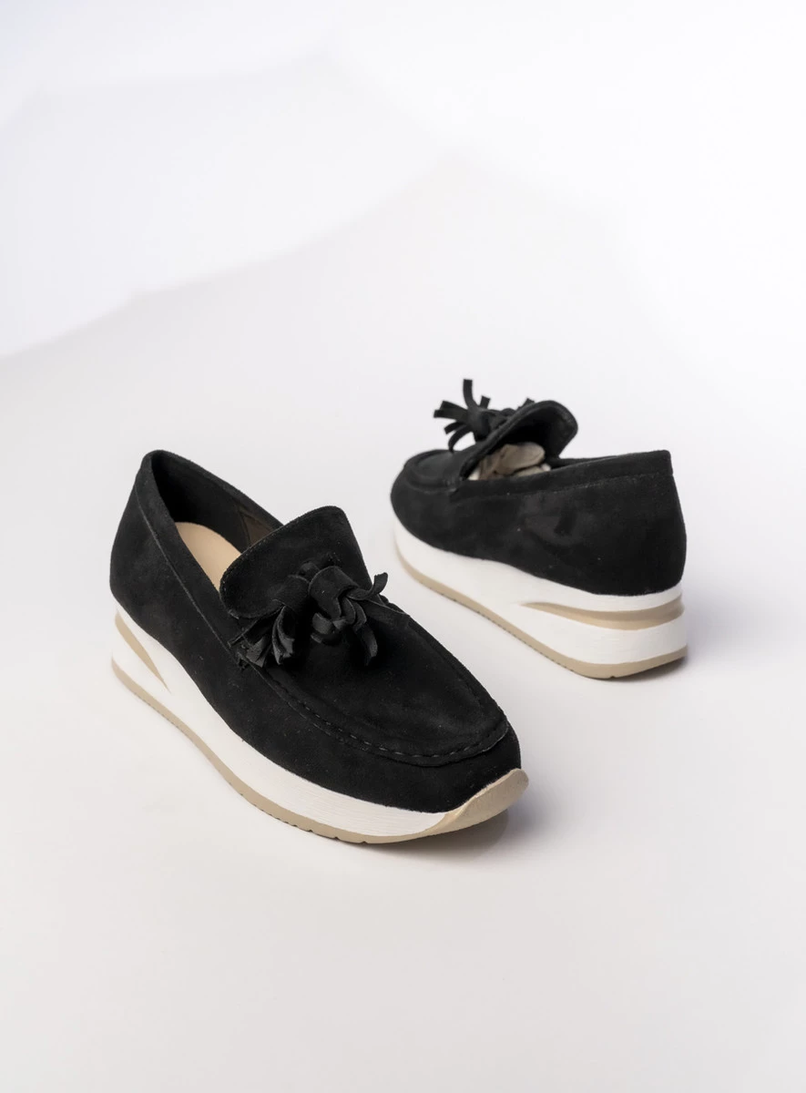 Damskie Mokasyny - Czarne LIVIA BLACK - obrazek 5