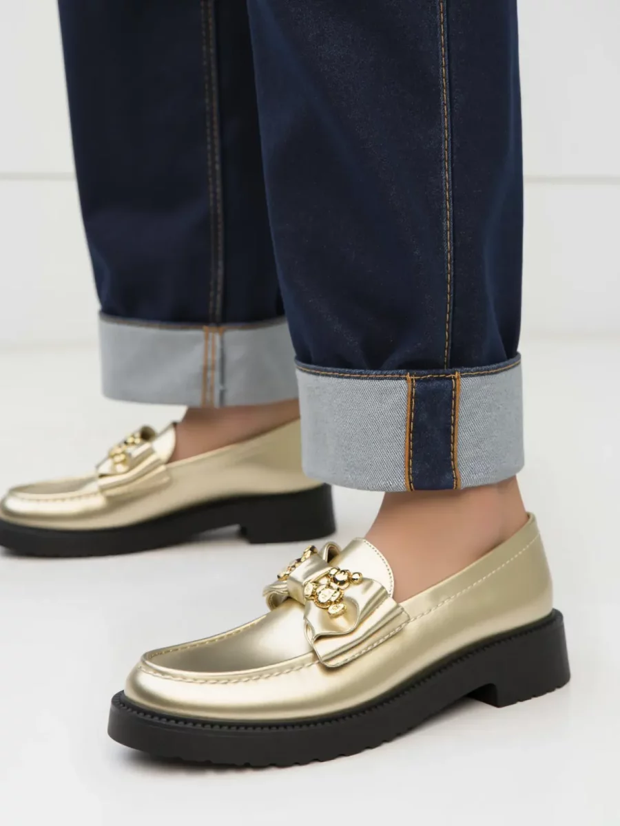 Damskie Mokasyny ELYDA GOLD - obrazek 2