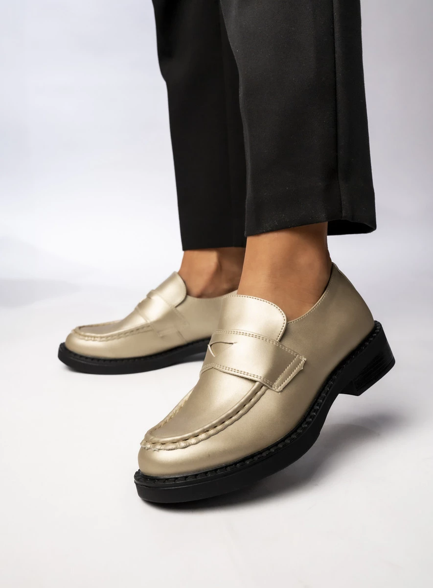 Damskie Mokasyny CELINO PLATINO - Klasyczne Buty na Co Dzień - obrazek 4