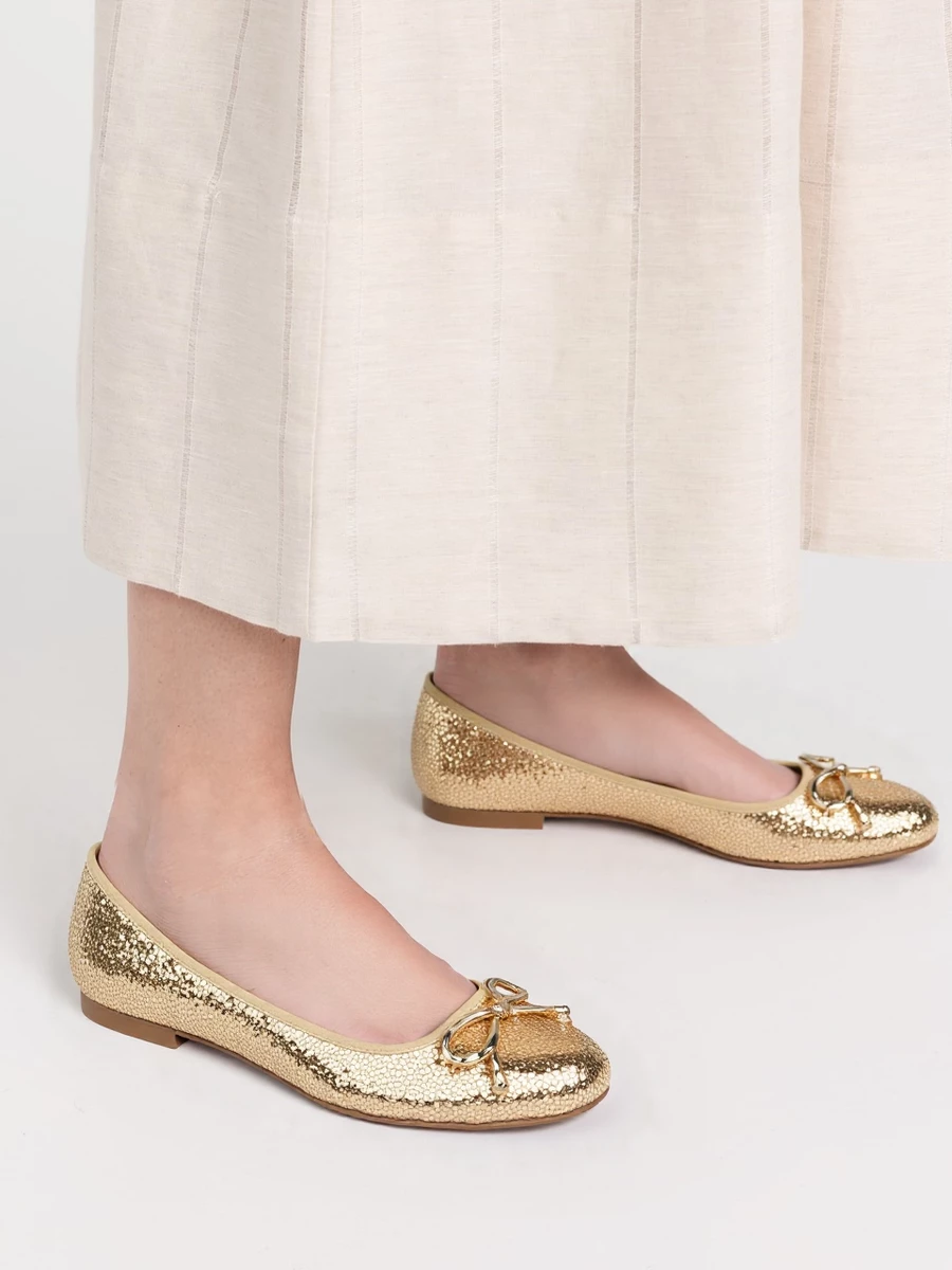 Damskie Baleriny ELVINA - GOLD