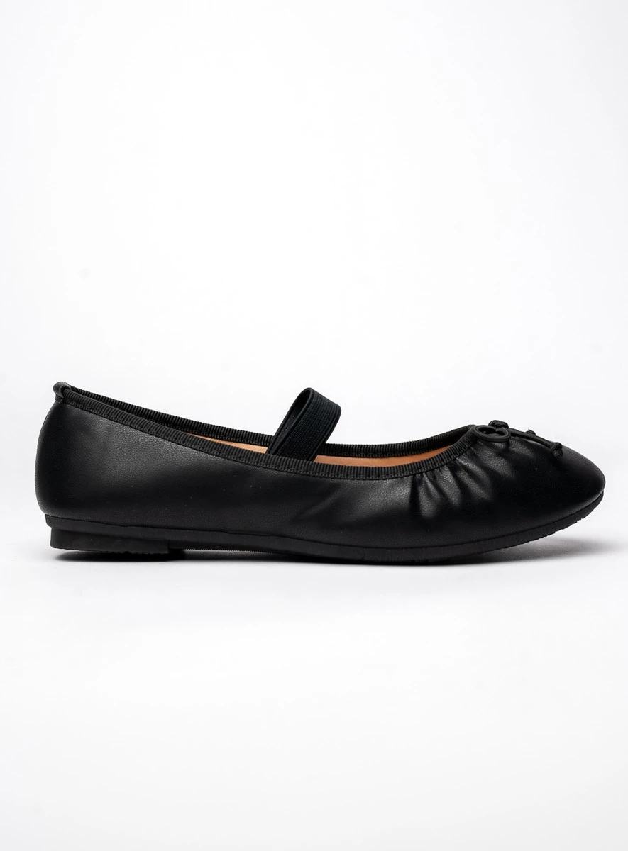 Damskie Baleriny VARENA - Black - obrazek 5