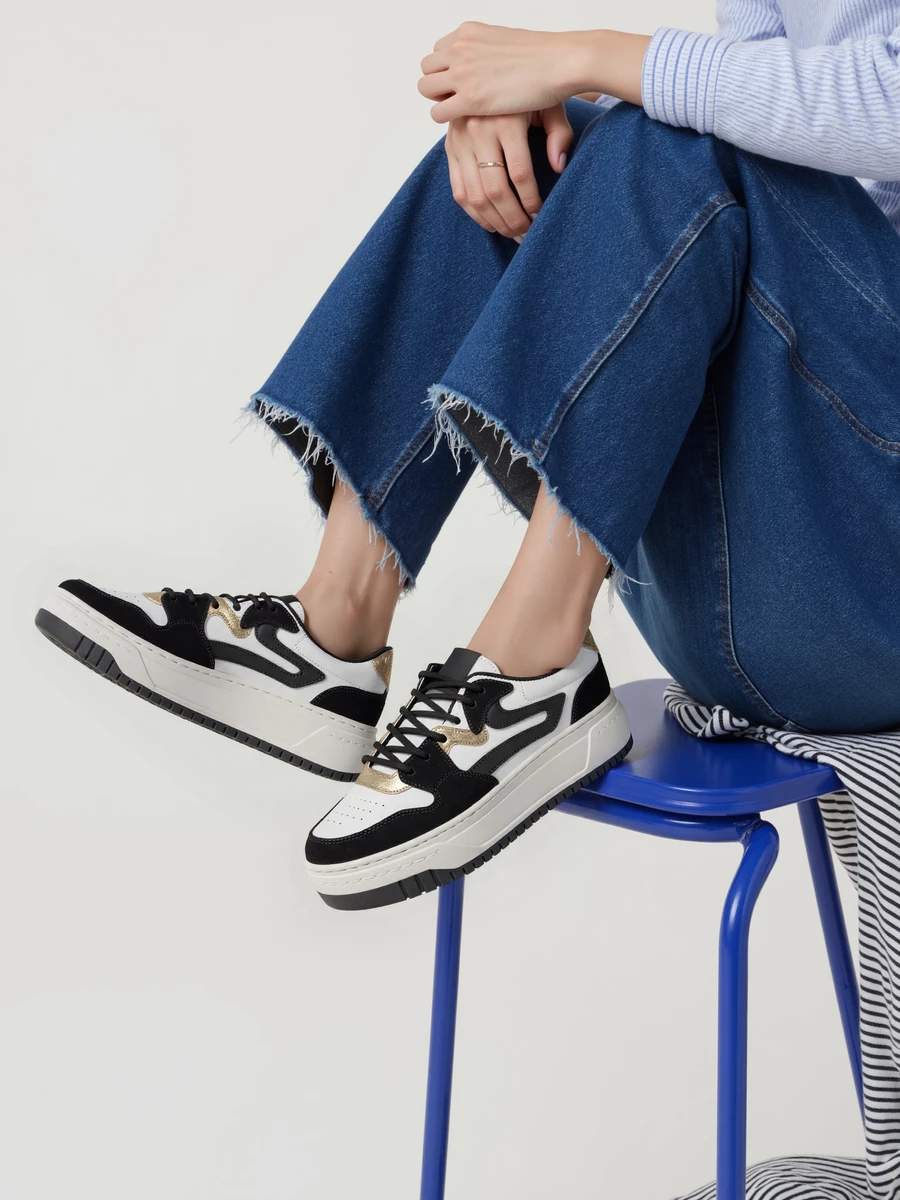 Damskie Sneakersy AVANA - Black - obrazek 3