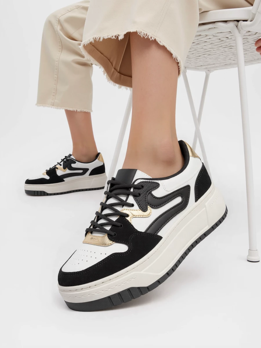 Damskie Sneakersy AVANA - Black - obrazek 2