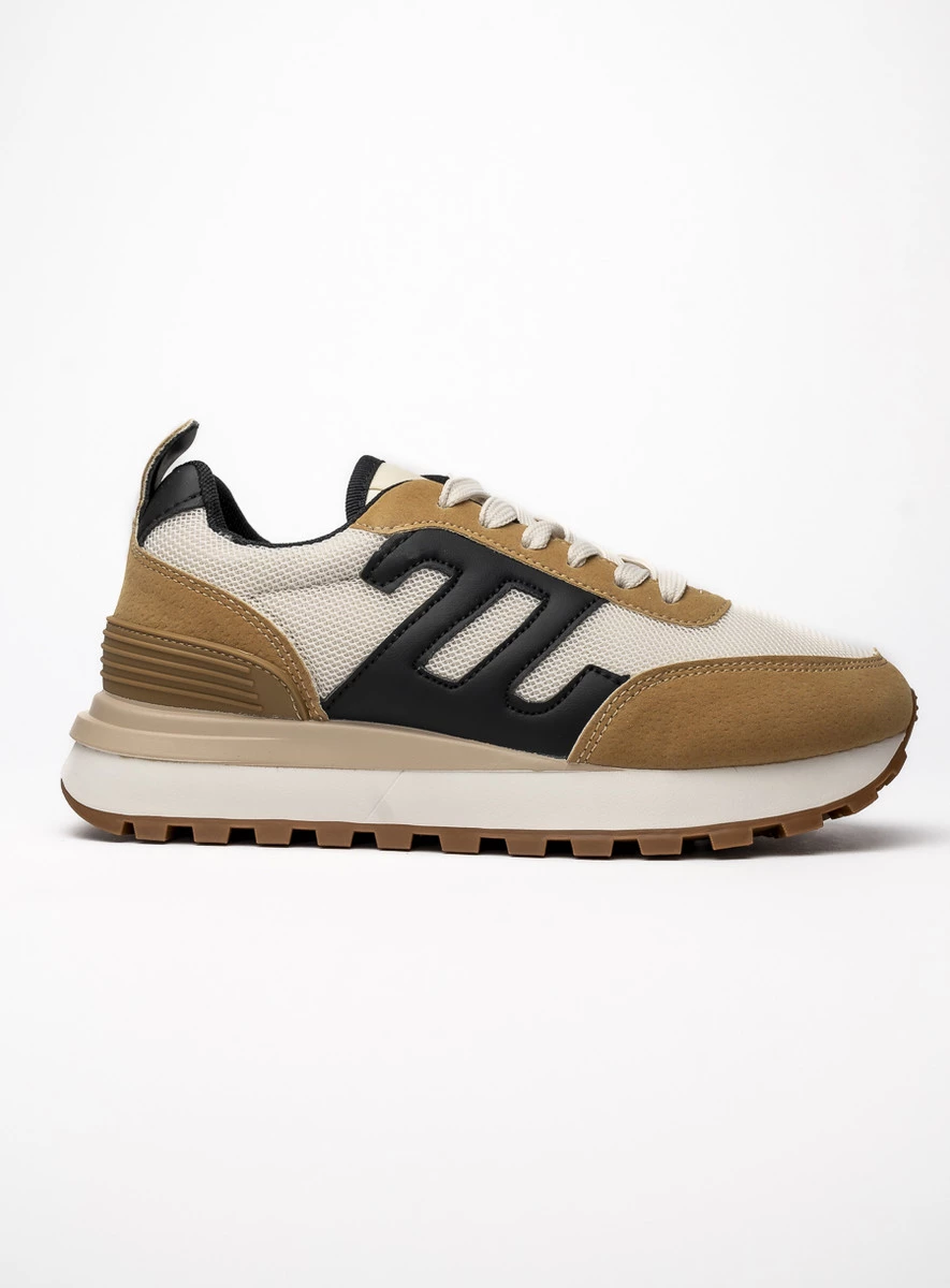 Damskie Sneakersy VENTO - Black/Camel - obrazek 5