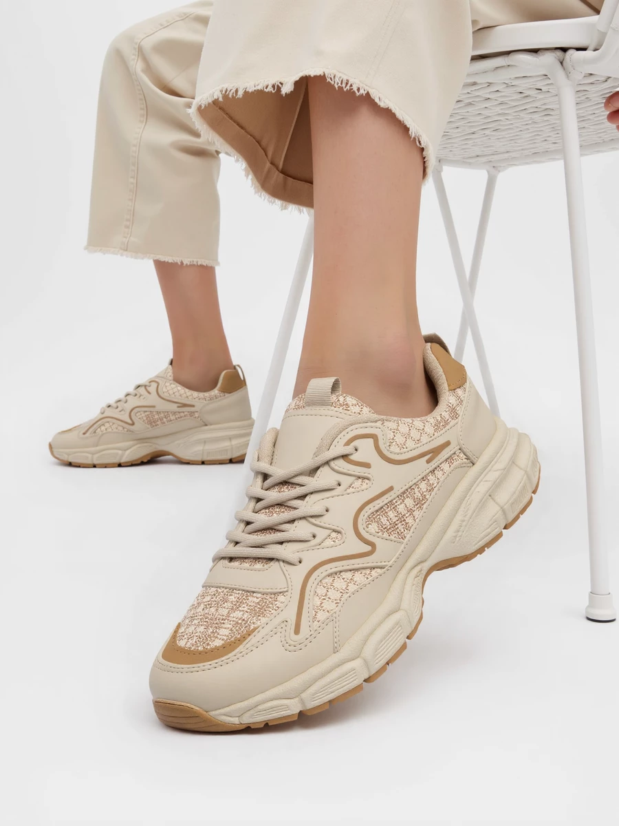 Damskie Sneakersy STELLAR - Beige