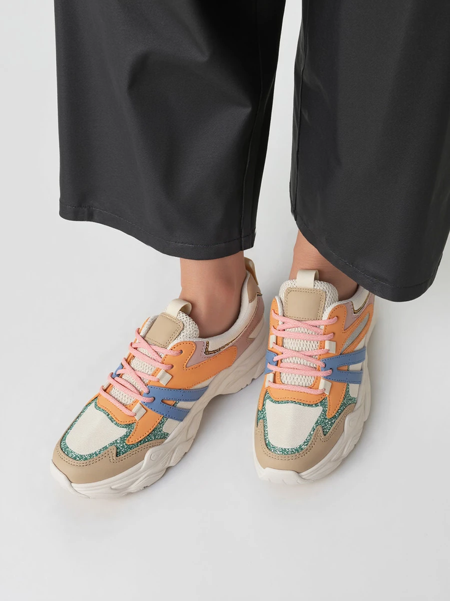 Damskie Sneakersy VEGA - Orange - obrazek 2