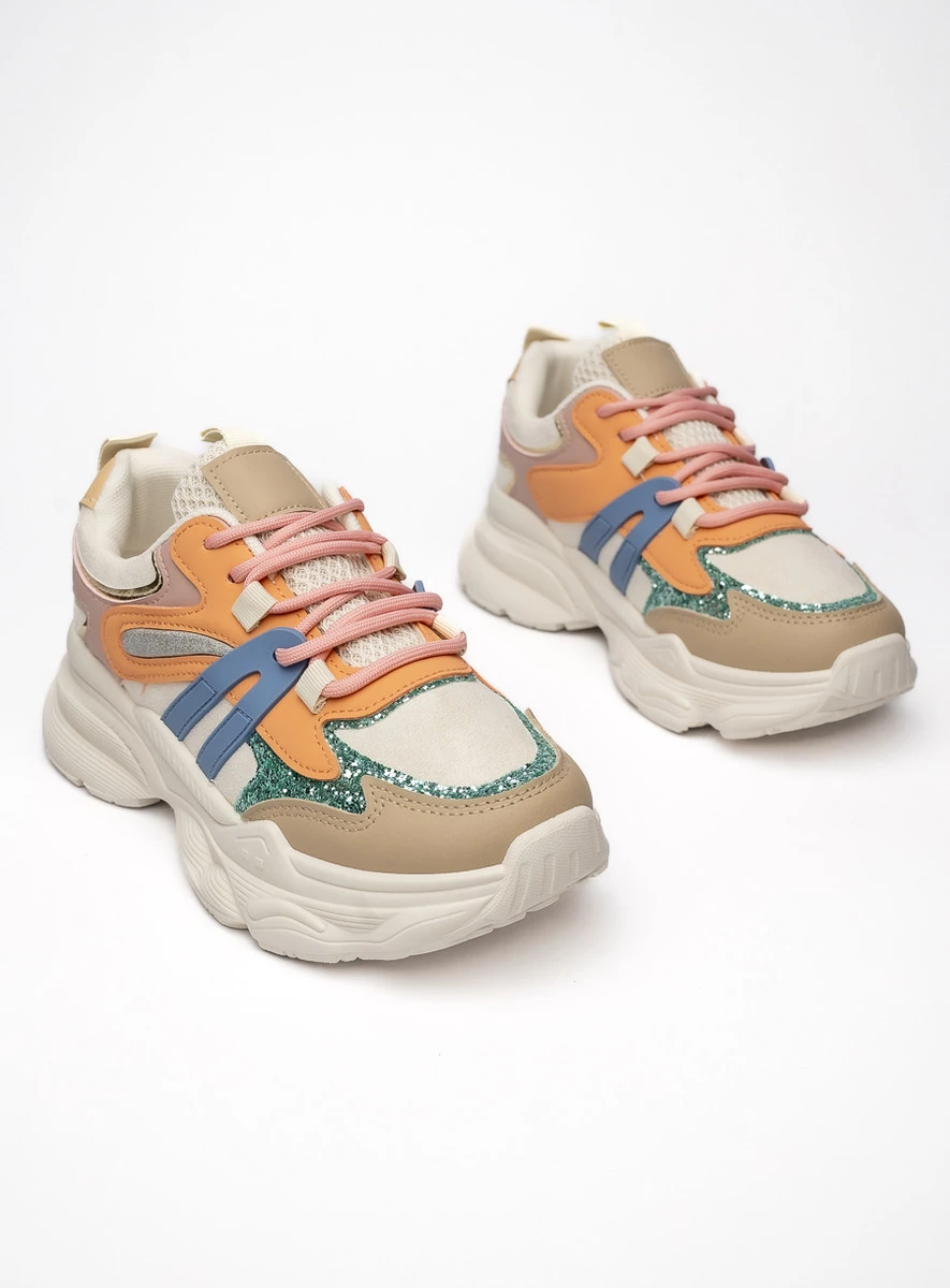 Damskie Sneakersy VEGA - Orange - obrazek 6