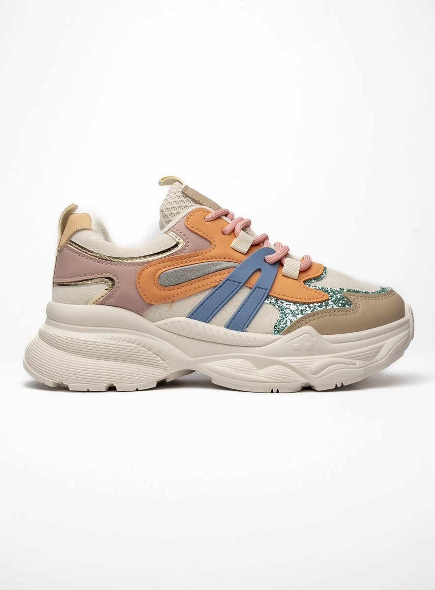 Damskie Sneakersy VEGA - Orange - obrazek 5