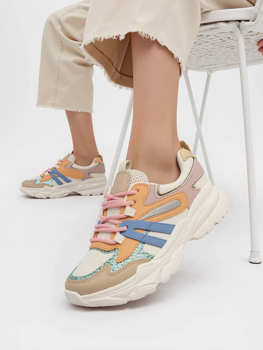 Damskie Sneakersy VEGA - Orange - obrazek 4