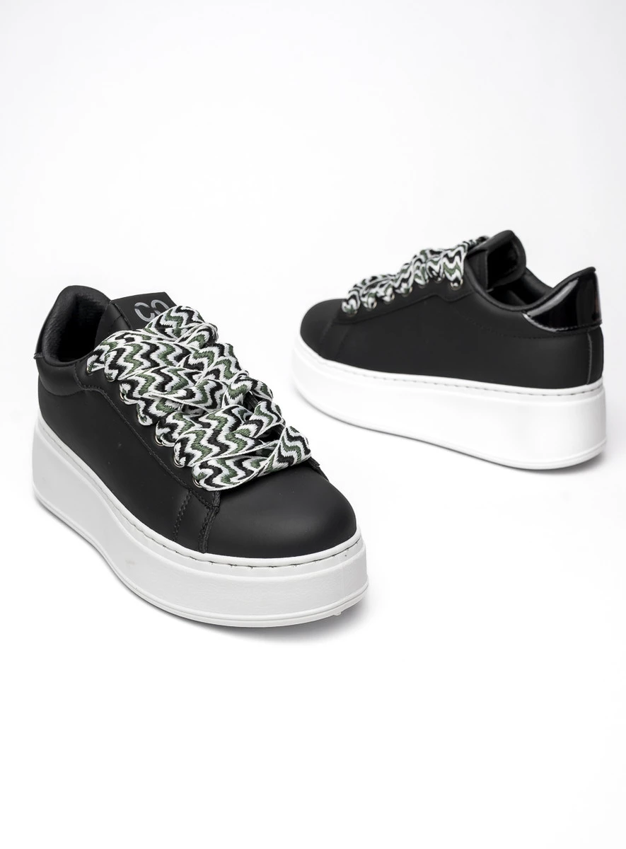 Damskie Sneakersy ZARAX - Black - obrazek 6