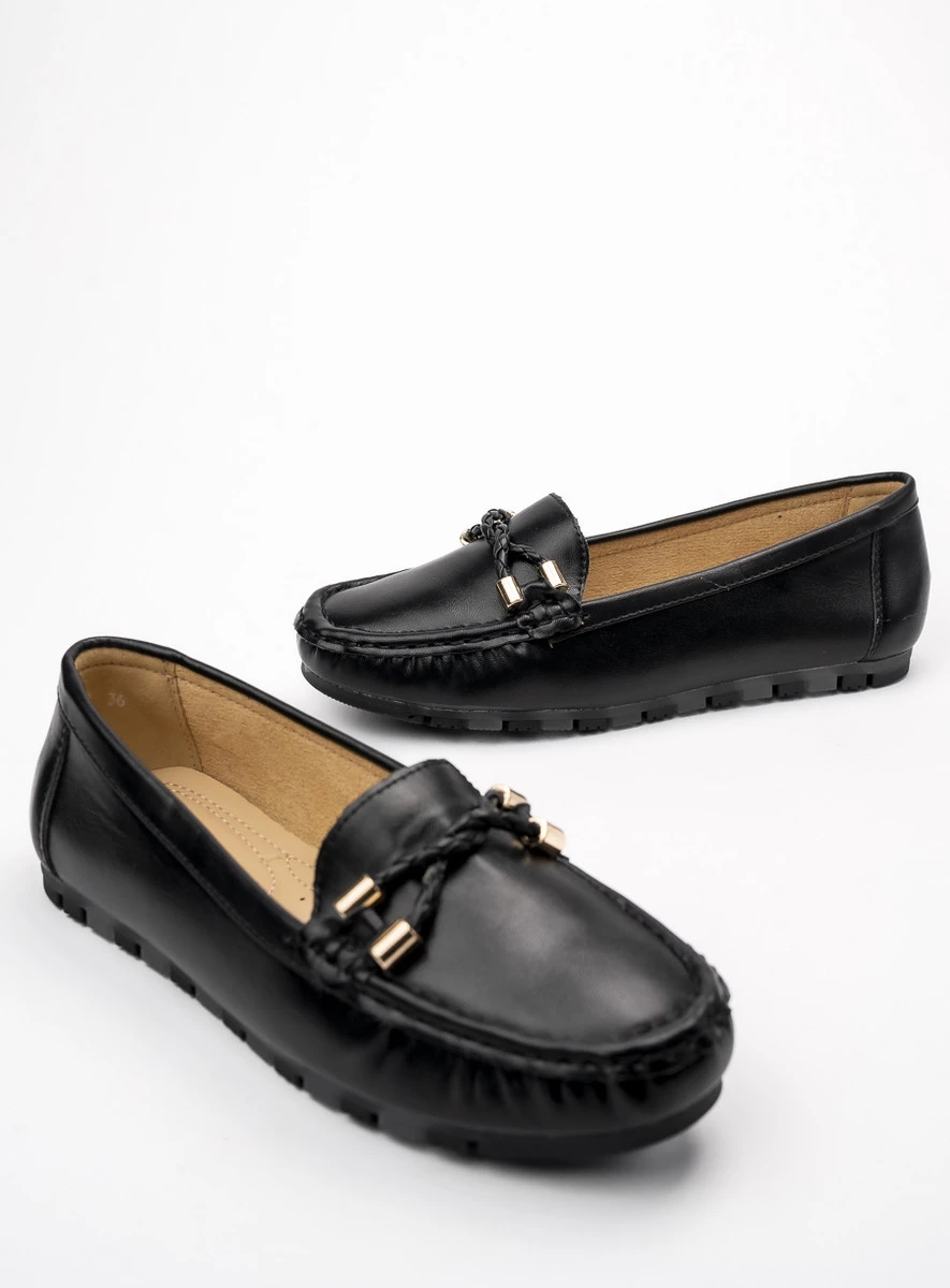 Damskie Mokasyny AMELIA BLACK - Subtelna Elegancja i Codzienny Komfort - obrazek 6