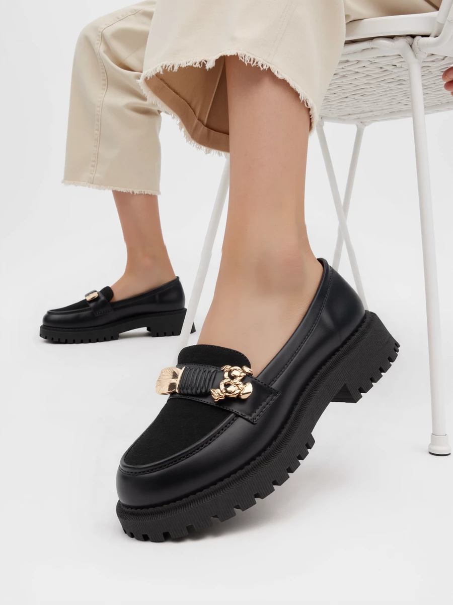 Mokasyny Elegante Czarne