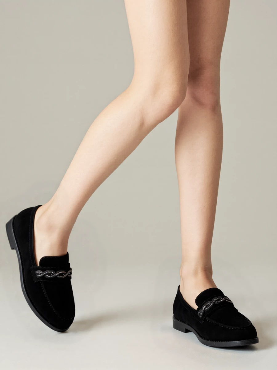 Damskie Loafersy ROCHE BLACK - Ponadczasowa Czerń i Komfortowa Klasyka - obrazek 3