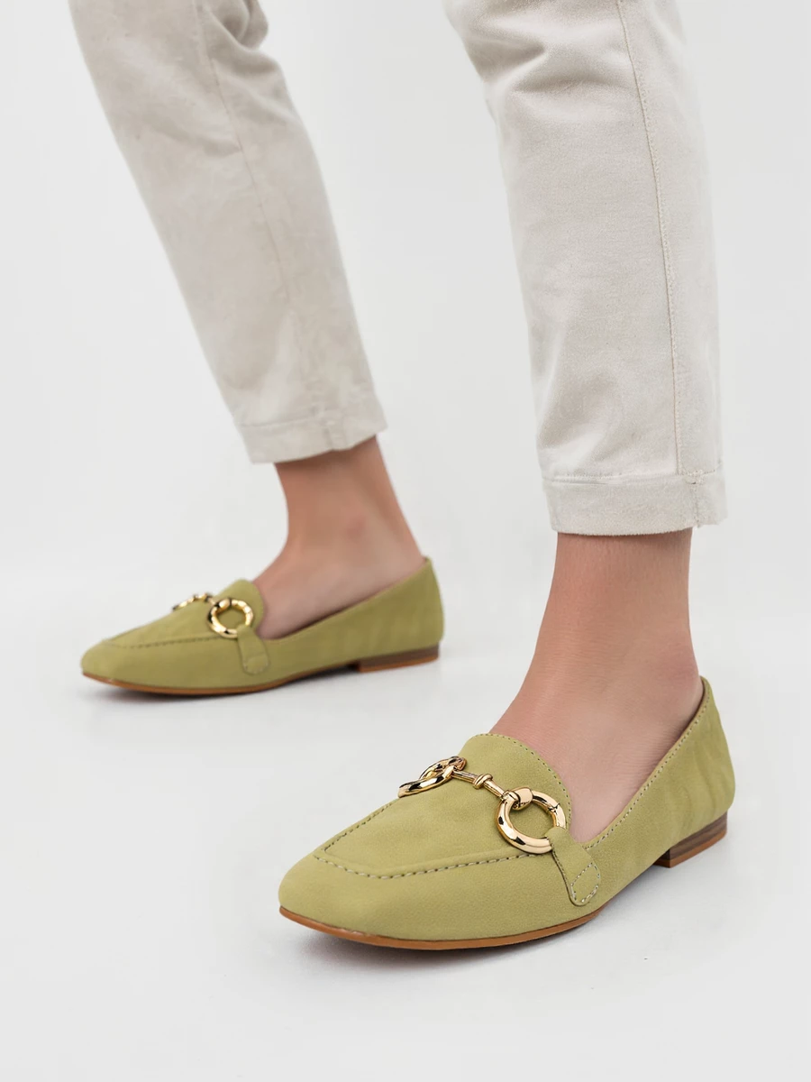 Damskie Loafersy MILO GREEN - Stylowa Świeżość i Subtelna Elegancja - obrazek 4