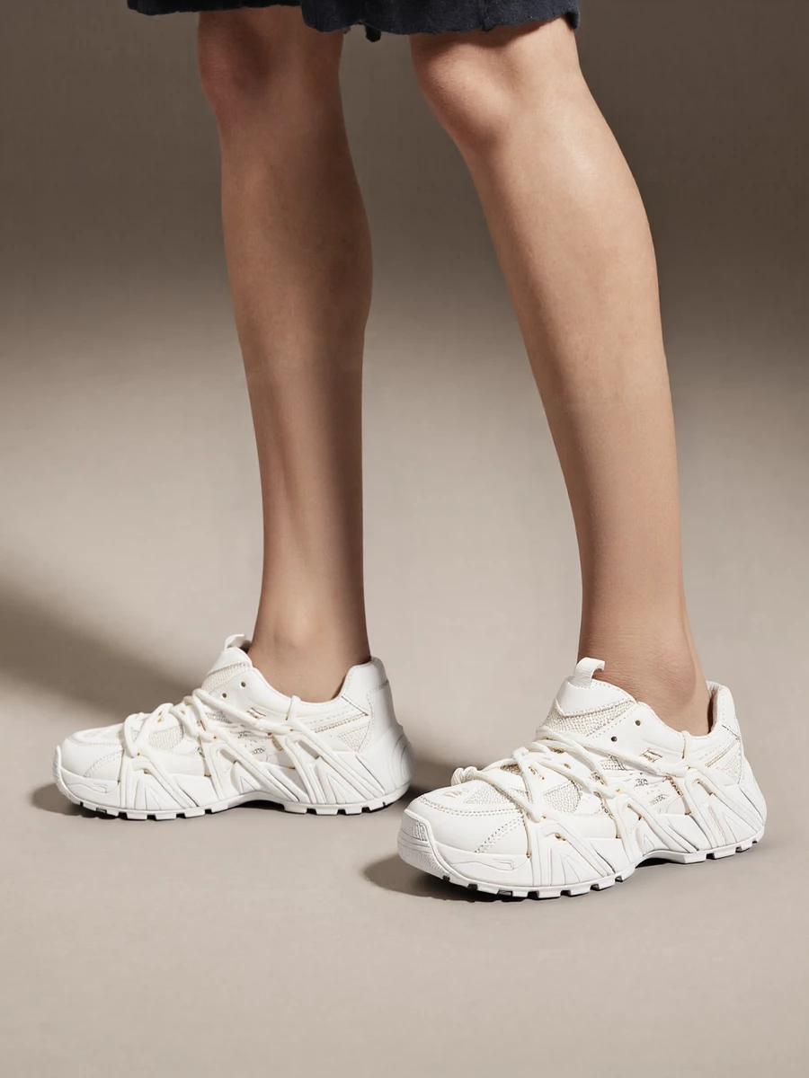 Damskie Sneakersy BOLD RUSH WHITE - obrazek 3