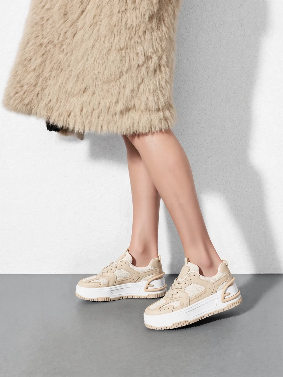 Sneakersy Urban Chic Jasny Beż - obrazek 2