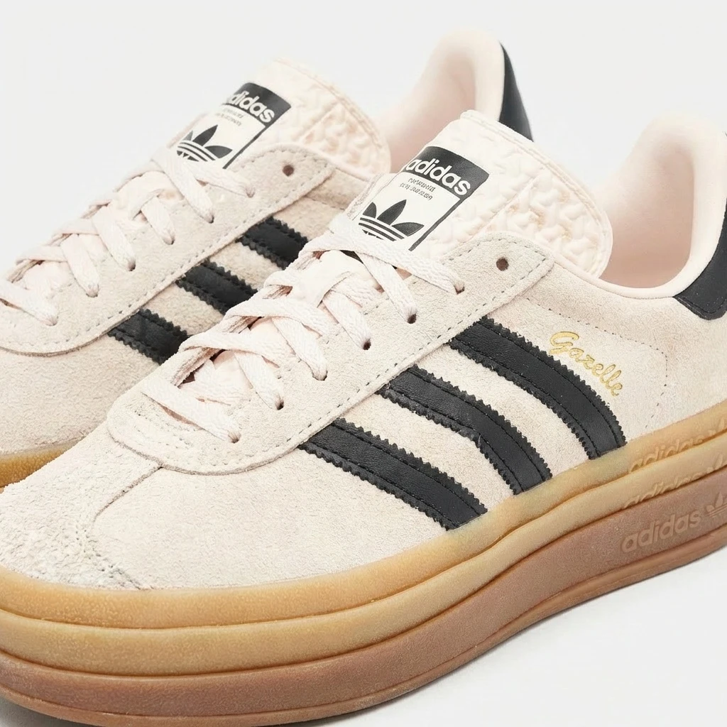 Adidas Gazelle Bold IE0429 - buty różowo-czarne - obrazek 8