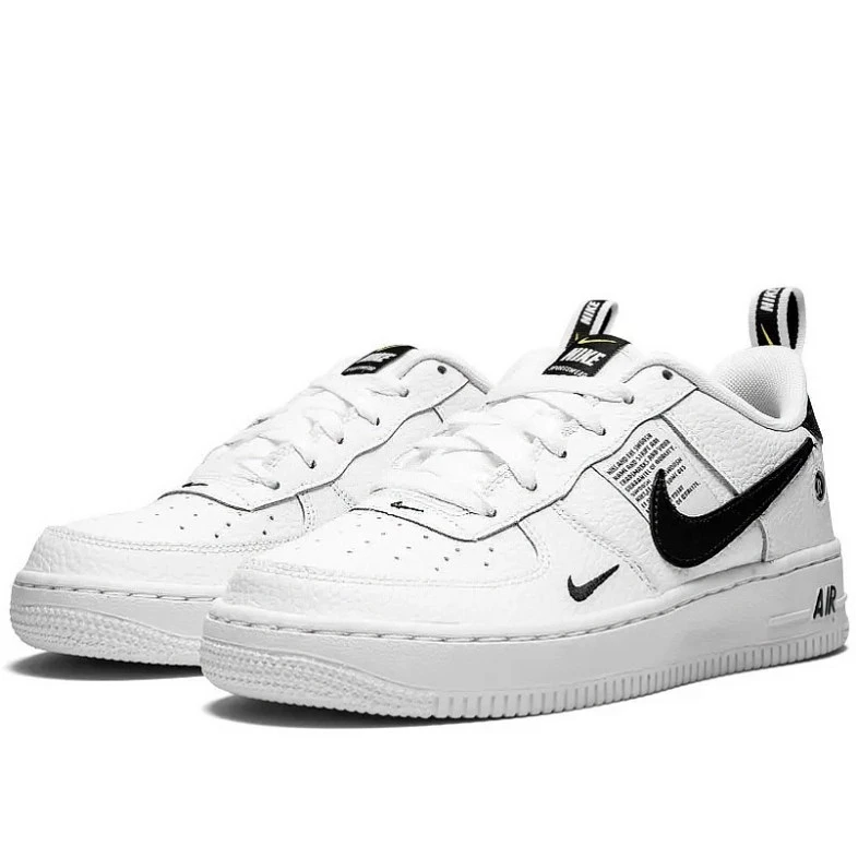 Nike Air Force 1 Low '07 LV8 Utility AJ7747-100 - buty biało-czarno-żółte - obrazek 2