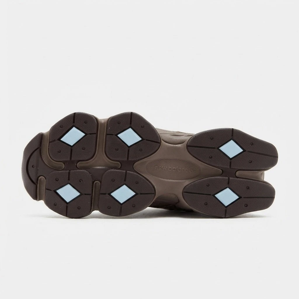 New Balance 9060 Brown Ice U9060622 - buty brązowo-niebieskie - obrazek 6