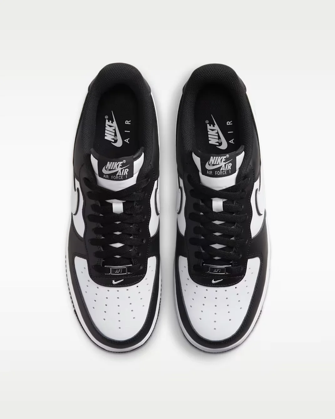 Nike Air Force 1 07 LV8 DV0788-001 - buty biało-czarne - obrazek 4