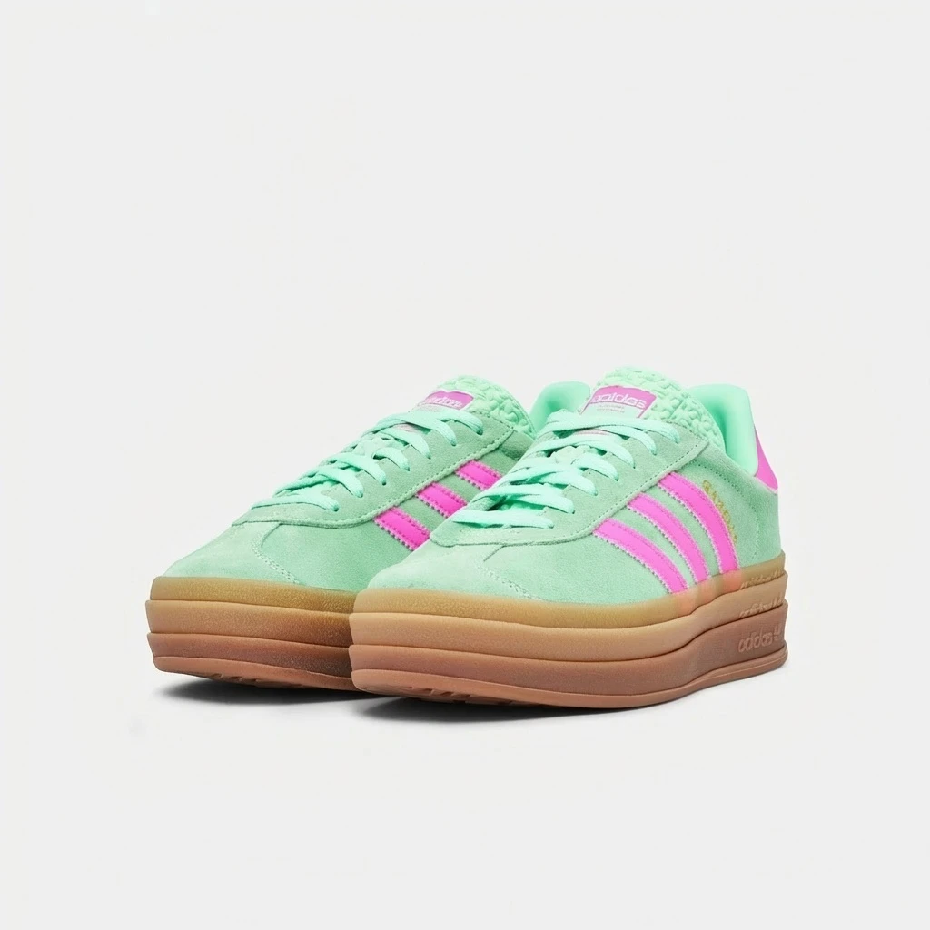 Adidas Gazelle Bold W H06125 - buty miętowo-różowe - obrazek 9