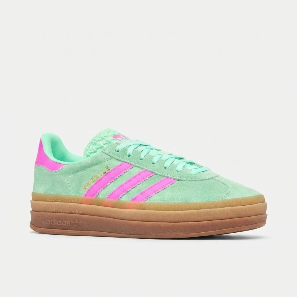 Adidas Gazelle Bold W H06125 - buty miętowo-różowe - obrazek 7