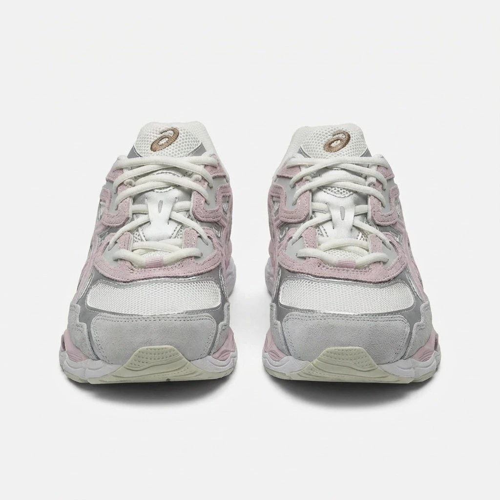 Asics GEL-NYC 1203A383-028 - buty szaro-różowe - obrazek 4