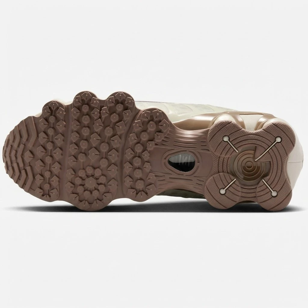 Nike Shox TL IM6013-072 - buty beżowo-bordowo-brązowe - obrazek 8